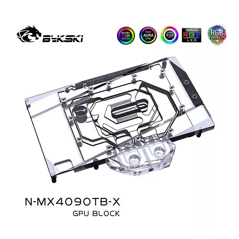 Водоблок Bykski N-MX4090TB-X д – обзор и цена Rtx 4090 Water Block Full Cover