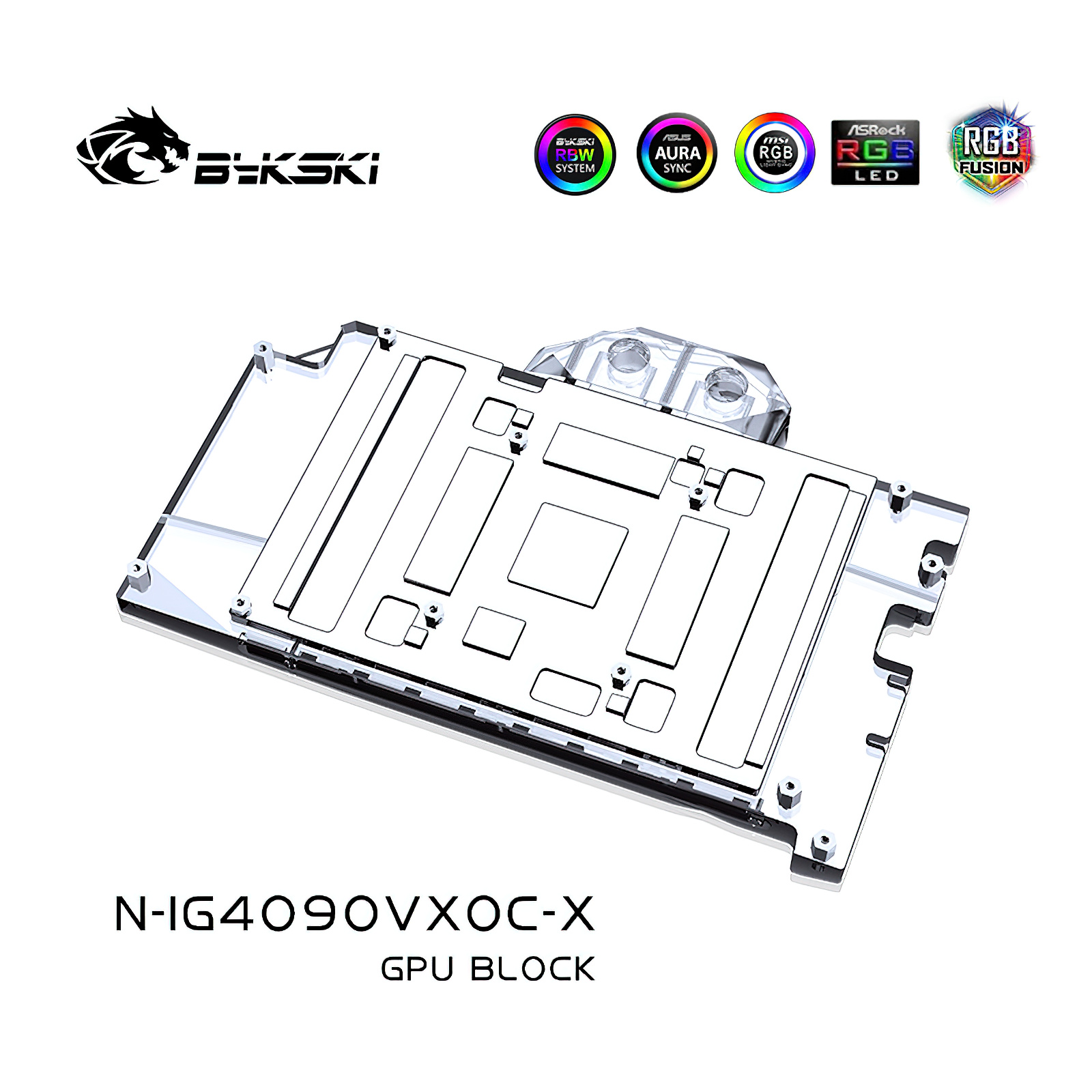Водяное охлаждение GPU Bykski, – обзор и цена Rtx 4090 Water Block Full Cover